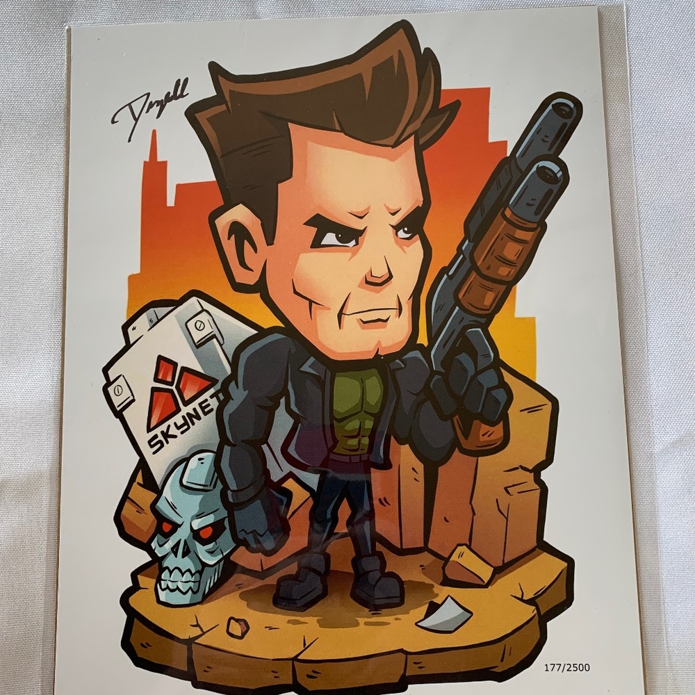 NWT. Autographed 8x10 Print from The Movie The Terminator!